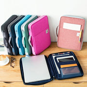 Borse portadocumenti A4 multifunzionali Borsa portaoggetti portatile in tessuto Oxford impermeabile per notebook, dimensioni: 33 cm * 24 * 3,5 cm