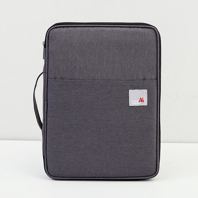 Borse portadocumenti A4 multifunzionali Borsa portaoggetti portatile in tessuto Oxford impermeabile per notebook, dimensioni: 33 cm * 24 * 3,5 cm
