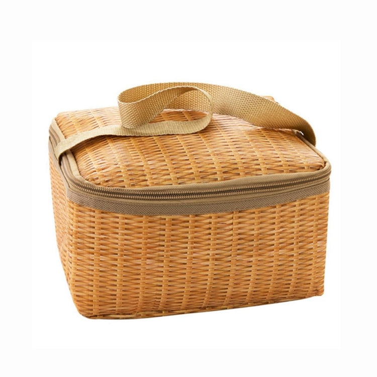 Borsa da picnic da campeggio all'aperto Custodia termica per cestino da picnic in vimini