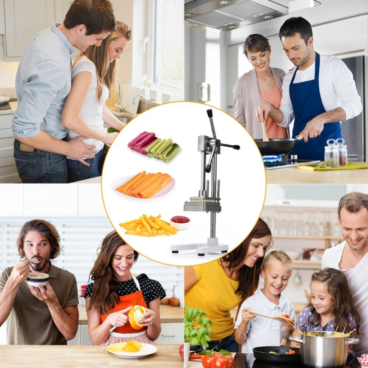 Macchina per la produzione di verdure e frutta con lame per patatine fritte a taglio manuale, Potato Cutter 1
