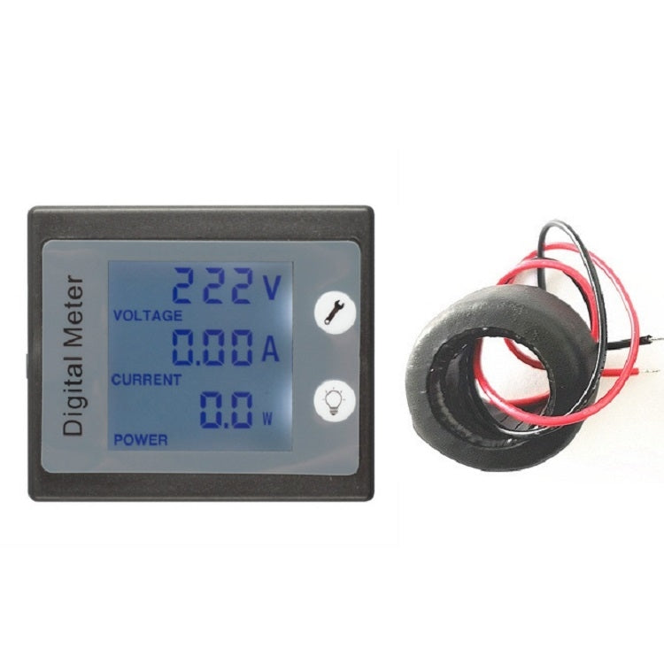 strumento per elettricisti misuratore di tensione e corrente multifunzione con display digitale CA peacefair PZEM-011, Host + Closed CT, Host + Opening CT