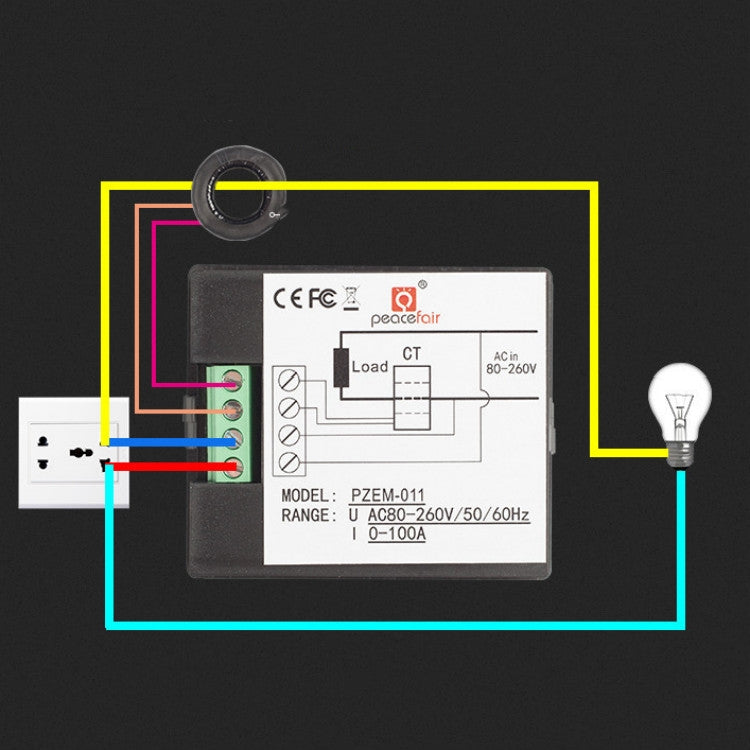 Misuratore tensione e corrente digitale CA PZEM-011