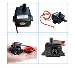 Mini pompa ad acqua sommergibile impermeabile senza spazzole con portata ultra silenziosa da 240 l/h, Mini Submersible Water Pump