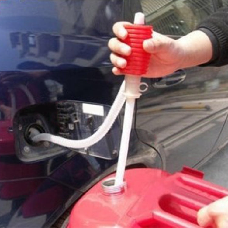 Tubo flessibile a sifone per pompa di trasferimento liquido acqua gasolio manuale creativo per pompa per liquidi per auto camion moto per auto, Red