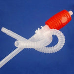 Tubo flessibile a sifone per pompa di trasferimento liquido acqua gasolio manuale creativo per pompa per liquidi per auto camion moto per auto, Red