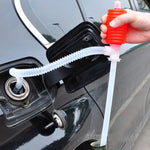 Tubo flessibile a sifone per pompa di trasferimento liquido acqua gasolio manuale creativo per pompa per liquidi per auto camion moto per auto, Red