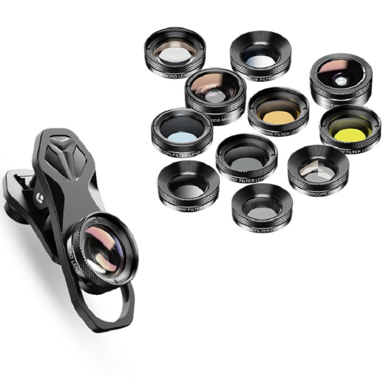 Set filtri fotografici APEXEL 11 in 1 per smartphone