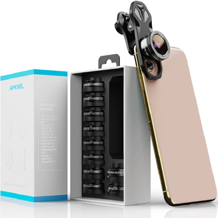 Set filtri fotografici APEXEL 11 in 1 per smartphone
