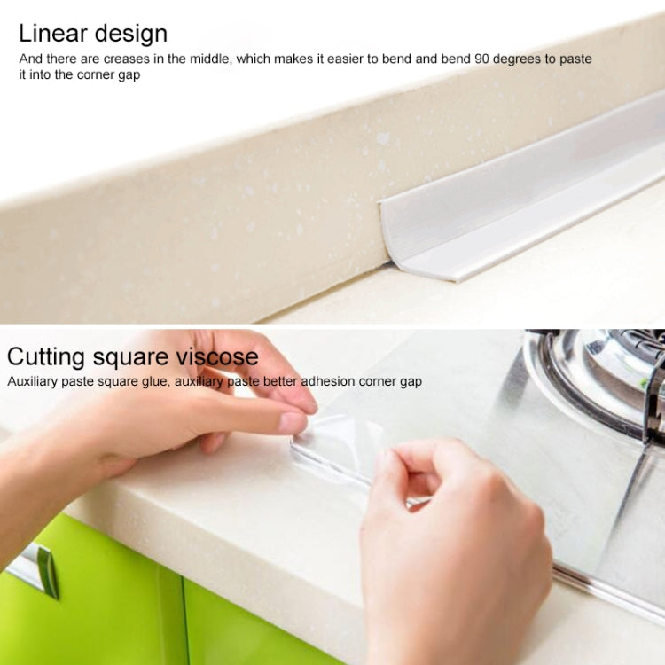 Nastro sigillante per pareti del bagno della cucina, materiale resistente in PVC, impermeabile, antimuffa, 3.8cm x 3.2m, 2.2cm x 3.2m