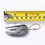 Cacciavite portachiavi con coltello pieghevole in acciaio inossidabile con pinza pieghevole multifunzione portatile, Knife Keychain Screwdriver