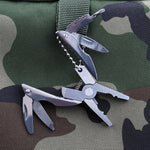 Cacciavite portachiavi con coltello pieghevole in acciaio inossidabile con pinza pieghevole multifunzione portatile, Knife Keychain Screwdriver