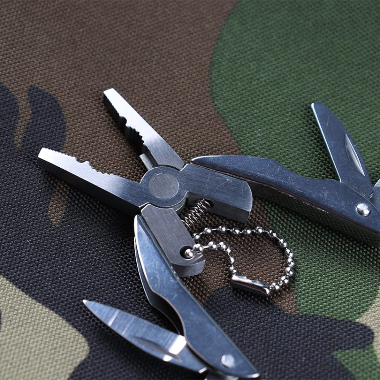 Cacciavite portachiavi con coltello pieghevole in acciaio inossidabile con pinza pieghevole multifunzione portatile, Knife Keychain Screwdriver