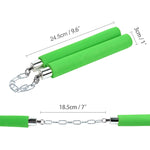 Spugna Nunchaku per bambini e principianti, Red Sponge Nunchaku, Black Sponge Nunchaku, Green Sponge Nunchaku, Blue Sponge Nunchaku, Yellow Sponge Nunchaku
