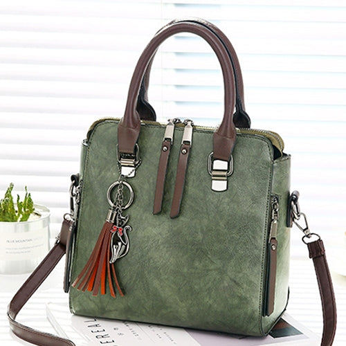 Borsa a tracolla vintage donna in pelle PU 25x15x30 cm