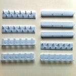 Ganci per gioielli adesivi per montaggio a parete 9 in 1, Blue, White