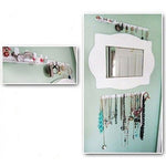 Ganci per gioielli adesivi per montaggio a parete 9 in 1, Blue, White