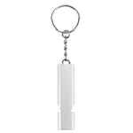 Mini portatile 120 db doppio tubo alta decibel campeggio esterno escursionismo sopravvivenza fischio portachiavi fischio di emergenza a doppia frequenza, 3 PCS Silver, 3 PCS Gold