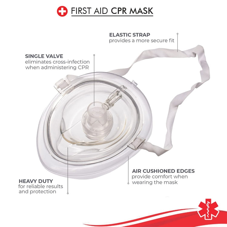 Maschera RCP con valvola unidirezionale 12x10 cm