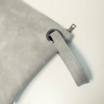 Semplice borsa da donna retrò moda pochette di grande capacità con cerniera busta