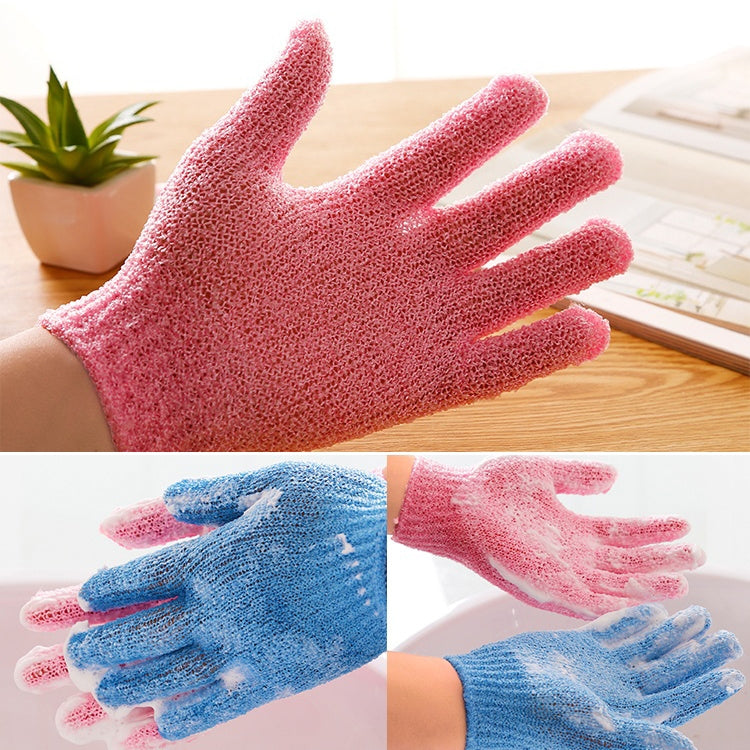 5 guanti da bagno per doccia, guanti esfolianti per massaggio spa, scrub per il corpo, Purple, Green, Blue, Orange, Red