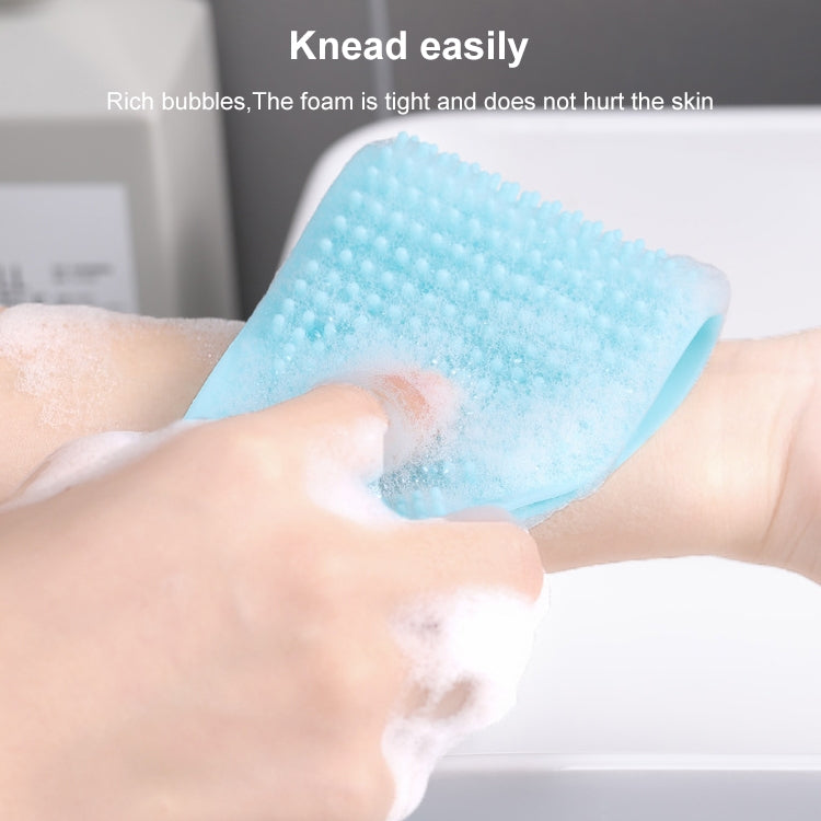 Spazzola da bagno con cinturino per massaggio in silicone Potente artefatto da bagno esfoliante per sfregamento