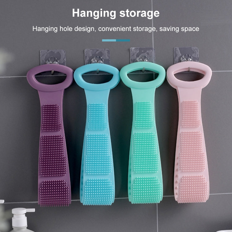 Spazzola da bagno con cinturino per massaggio in silicone Potente artefatto da bagno esfoliante per sfregamento
