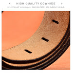 Cintura da uomo in pelle testurizzata coccodrillo vintage, 105CM, 110CM, 115CM, 120CM, 125CM