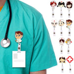 Simpatico badge retrattile con bobina per badge identificativo per studente infermiere, ID Name Card Badge