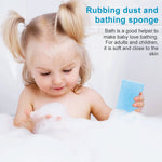 Scrub per la pulizia del corpo in spugna quadrata per bagno termale per baby shower
