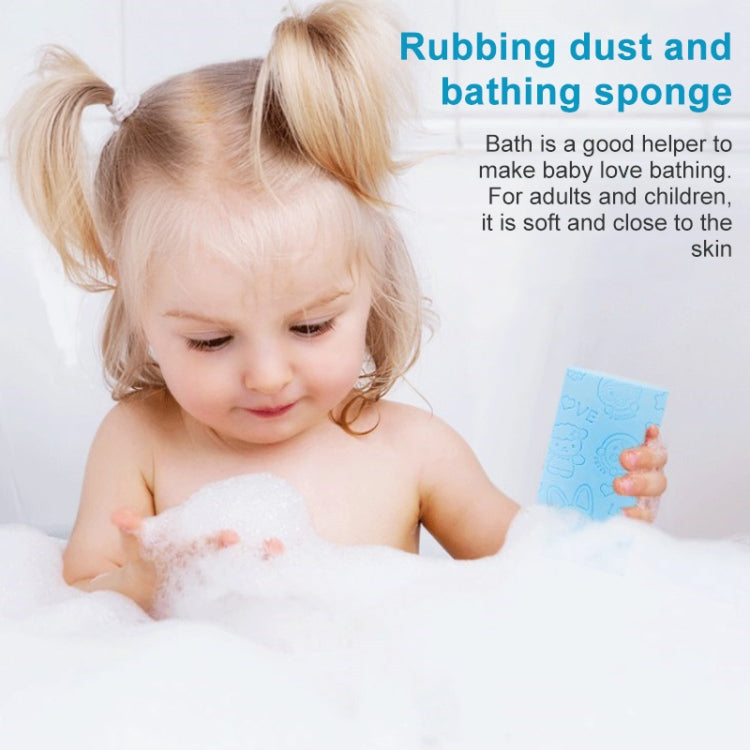 Scrub per la pulizia del corpo in spugna quadrata per bagno termale per baby shower