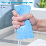 Scrub per la pulizia del corpo in spugna quadrata per bagno termale per baby shower