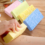 Scrub per la pulizia del corpo in spugna quadrata per bagno termale per baby shower