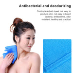 2 PCS Lunga Maglia di Nylon Bagno Doccia Lavaggio Del Corpo Pulito Esfoliante Soffio Scrub Asciugamano Panno Scrubber Corpo Viso Lavaggio Asciugamano per la pulizia