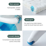 Scopino per WC usa e getta Scopino per WC domestico con detersivo, Splicing, Dolphin, Replacement Core