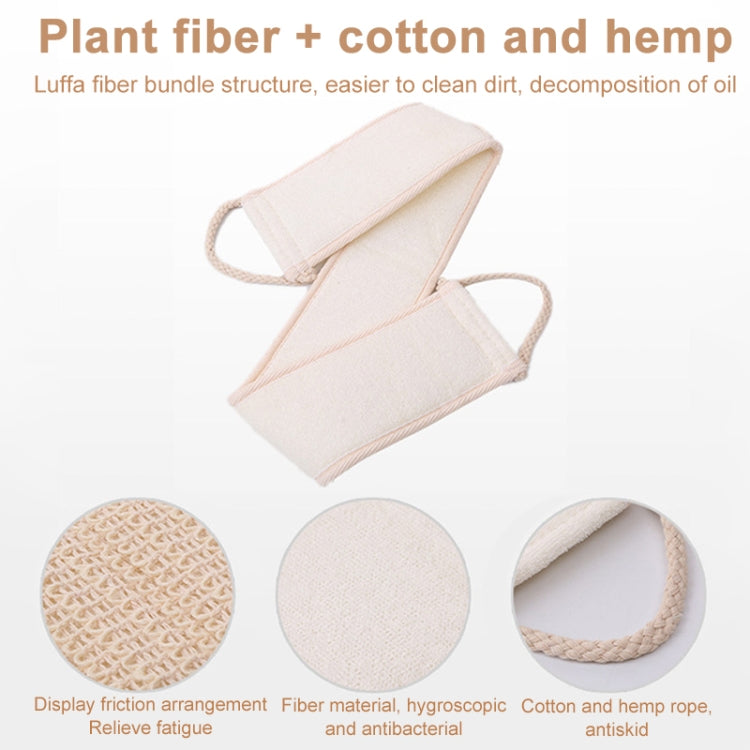 Morbida cura della pelle esfoliante spugna luffa cinghia posteriore bagno doccia massaggio corpo spa pulizia scrubber spazzola strumento, Soft Skin Loofah Sponge Back Strap