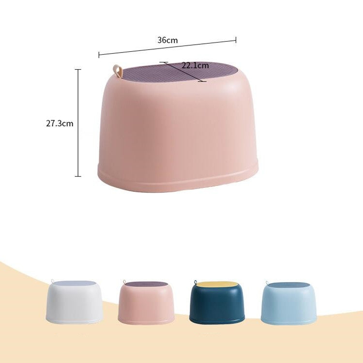 Sgabello antiscivolo in plastica per bambini, creativo e portatile da bagno