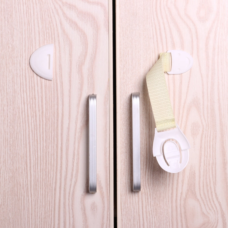 10 pezzi/lotto protezione per bambini con serratura per bambini che chiudono le porte per la sicurezza dei bambini serratura in plastica per bambini, 10 PCS  White