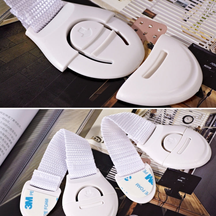 10 pezzi/lotto protezione per bambini con serratura per bambini che chiudono le porte per la sicurezza dei bambini serratura in plastica per bambini, 10 PCS  White