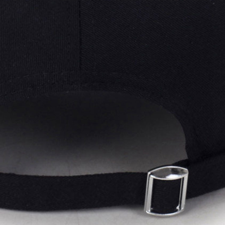 Berretti da baseball regolabili in tinta unita casual unisex con anello