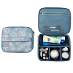 Borsa per cosmetici da viaggio imbottita impermeabile da donna portatile di grande capacità Borse per cosmetici per estetista Borsa per trucco da donna