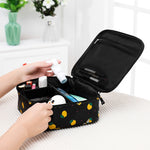 Borsa per cosmetici da viaggio imbottita impermeabile da donna portatile di grande capacità Borse per cosmetici per estetista Borsa per trucco da donna