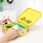 Borsa per cosmetici da viaggio imbottita impermeabile da donna portatile di grande capacità Borse per cosmetici per estetista Borsa per trucco da donna