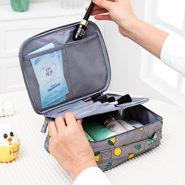 Borsa per cosmetici da viaggio imbottita impermeabile da donna portatile di grande capacità Borse per cosmetici per estetista Borsa per trucco da donna