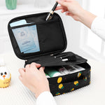 Borsa per cosmetici da viaggio imbottita impermeabile da donna portatile di grande capacità Borse per cosmetici per estetista Borsa per trucco da donna