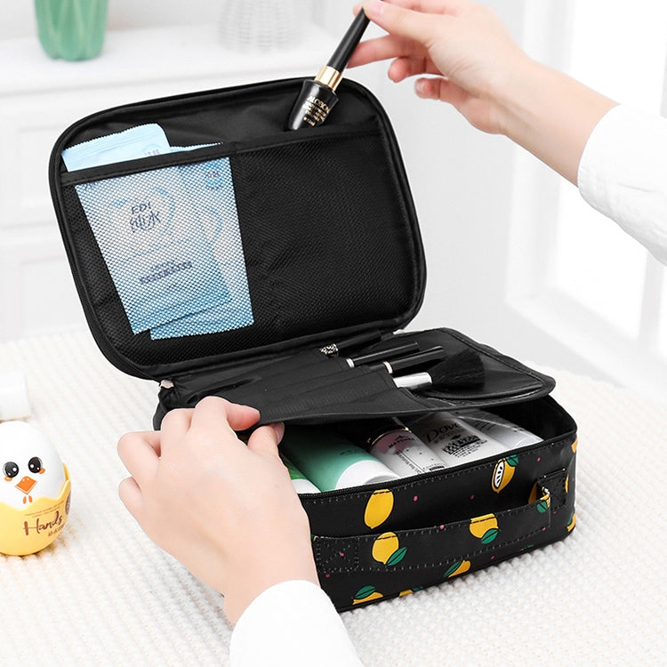 Borsa per cosmetici da viaggio imbottita impermeabile da donna portatile di grande capacità Borse per cosmetici per estetista Borsa per trucco da donna