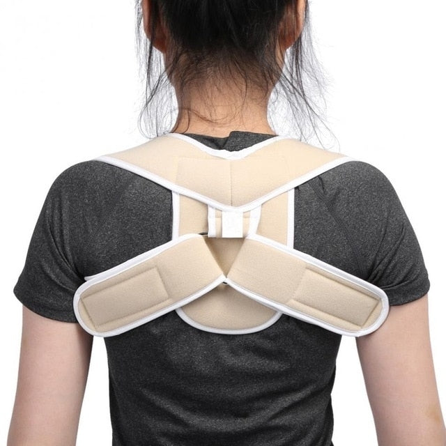 Correttore di postura per supporto per spalla superiore regolabile per la parte superiore della schiena, per bambini adulti, corsetto per colonna vertebrale, cintura per la schiena, Adult-S, Adult-M, Adult-L