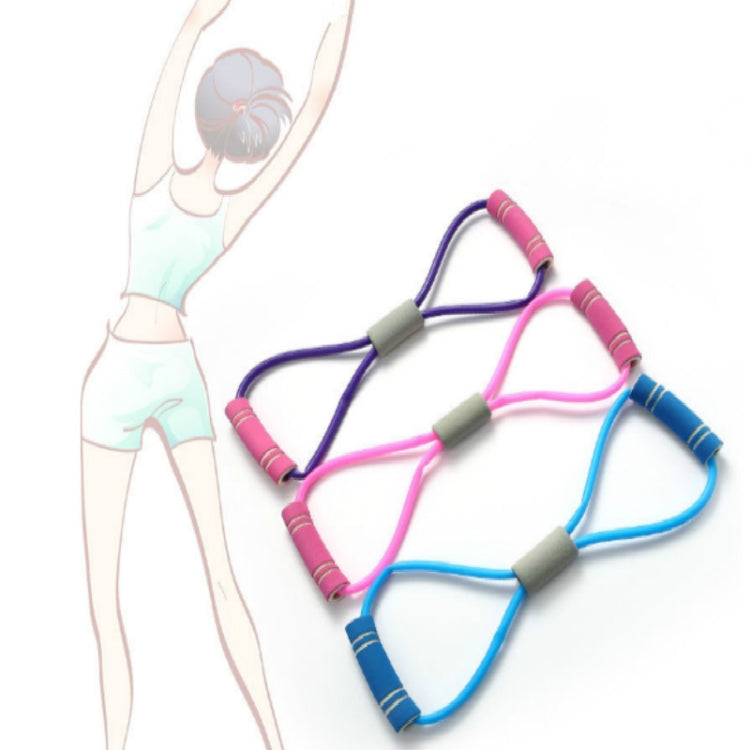 Attrezzatura per il fitness con corda elastica per il torace elasticizzata in lattice per uso domestico, Latex Elastic Rope (Purple), Latex Elastic Rope (Pink), Latex Elastic Rope (Blue)