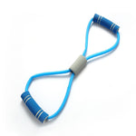 Attrezzatura per il fitness con corda elastica per il torace elasticizzata in lattice per uso domestico, Latex Elastic Rope (Purple), Latex Elastic Rope (Pink), Latex Elastic Rope (Blue)