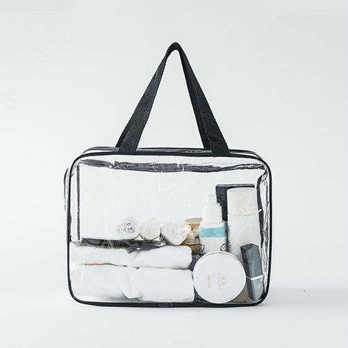 Borse in PVC trasparente Organizzatore da viaggio Borsa per trucco trasparente Borsa per il lavaggio