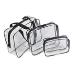 Borse in PVC trasparente Organizzatore da viaggio Borsa per trucco trasparente Borsa per il lavaggio